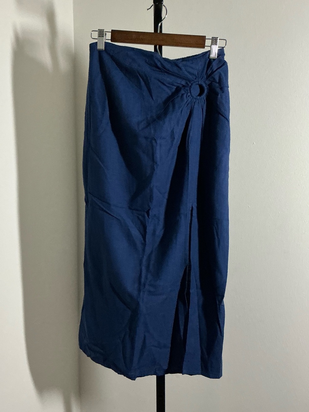 Band of the Free | Slip Wrap Midi Skirt with Ring Detail